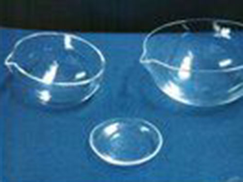 化學實驗石英玻璃器皿-各種規(guī)格圓底蒸發(fā)皿-石英制品